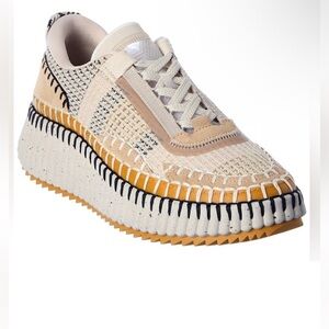 Chloé Nama Platform Sneakers Biscotti Beige | EU 40 (US 10)